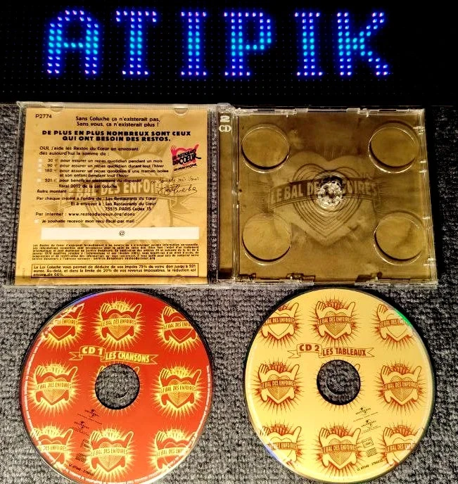 👍 O Baile Dos Enfoirés 2012 - CD Duplo Restos Do Coração - 14 Anos 💕 – photo 3